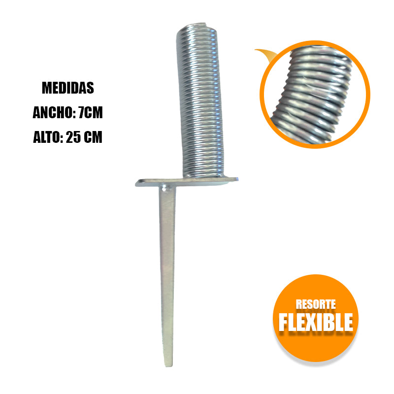 Estaca Punta De Acero Para Poste Slalom Stick -cancha Unidad N193