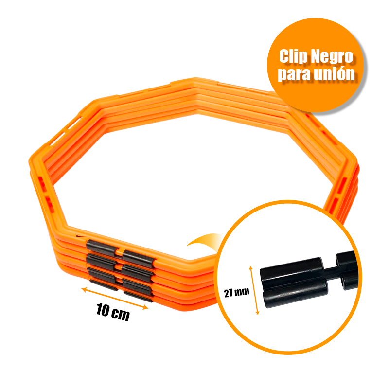 Set Aro Plano Escalera Agilidad Psicomotricidad Con Clips 029