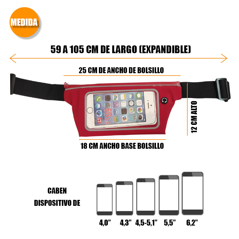 Banano Riñonera Impermeable Para Celular Deportiva - surtido