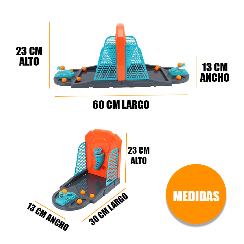 Juego de mesa Basquet Tira y Encesta doble 60cm -metegol 721