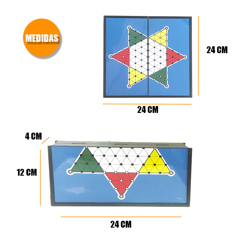 Juego de mesa Damas chinas magnético 24 CM