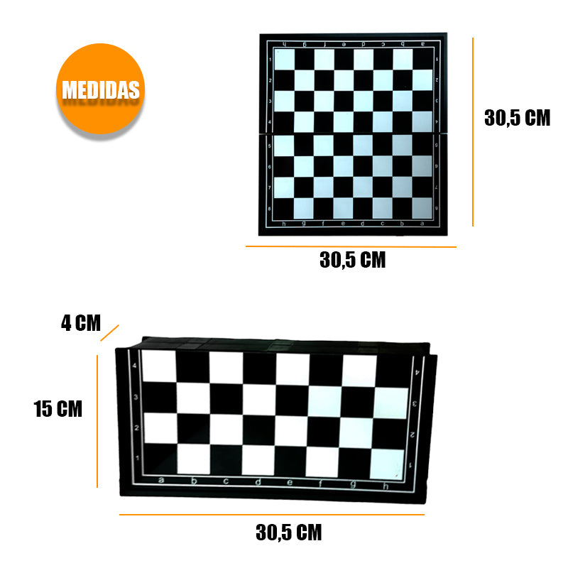 Juego de mesa Ajedrez magnético 30,5 CM