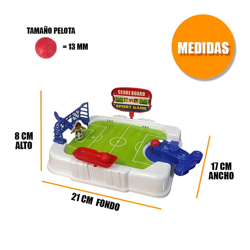 Juego de mesa Fútbol Arquero Oso y Gol 21cm-metegol niño 740