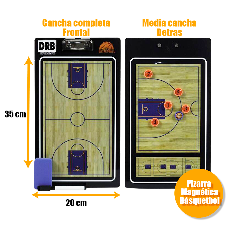 Pizarra táctica Magnética Básquetbol Entrenador - DRB
