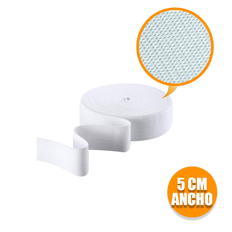 Cinta Elástica Demarcación Cancha Dividir 50mm Largo 30mtr