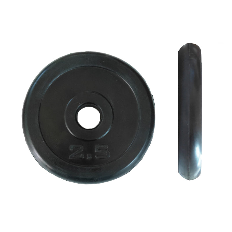 Par Discos Pesa PVC 2,5 Kg Barra Preolimpica - Total 5kg