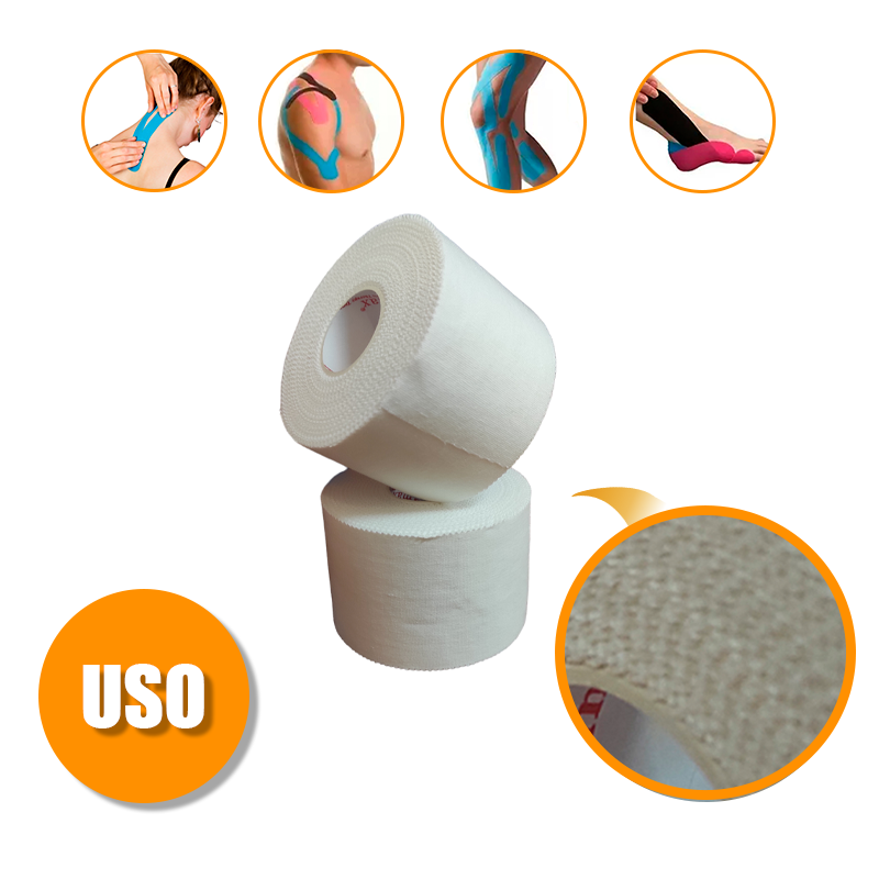 Cinta vendaje rigido blanco inelastica 5 cm X 13,7 mts - similar Leukotape