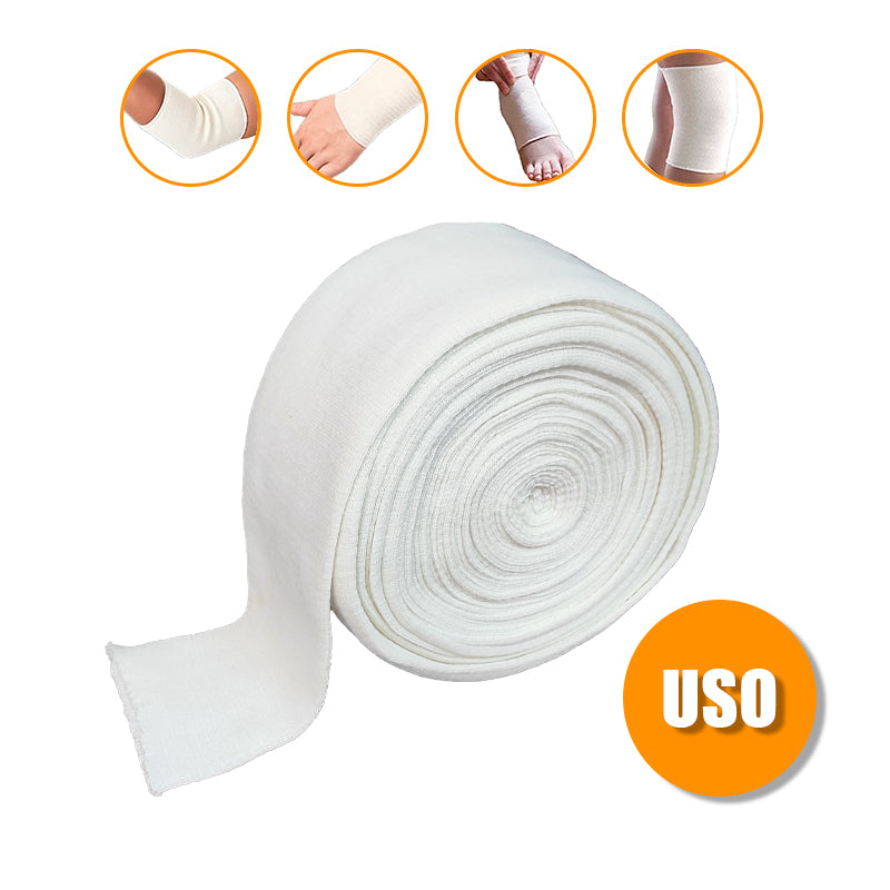 Vendaje tubular elasticado Manga 8,75 cm x 10 mts - blanco - Marca Blunding