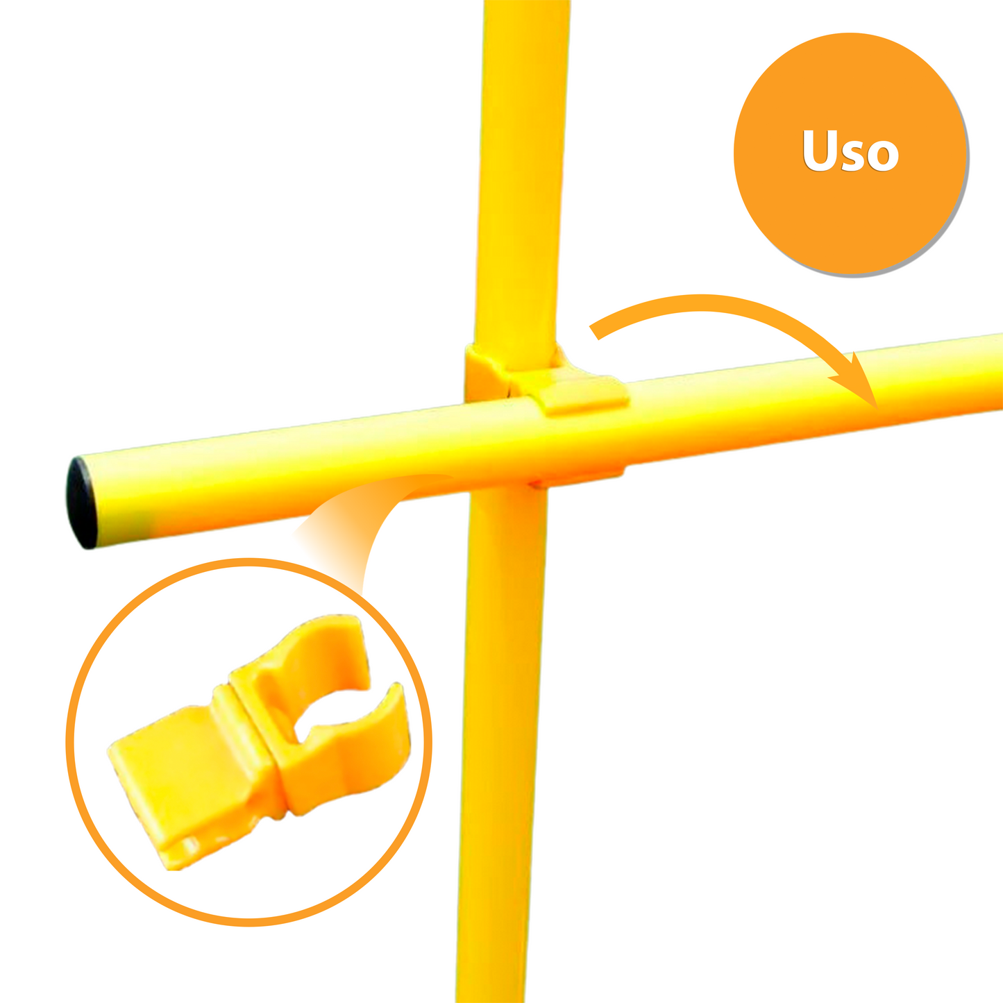 Clips Para Varas De Salto 10 Unid - Stick Valla De Agilidad - Surtido
