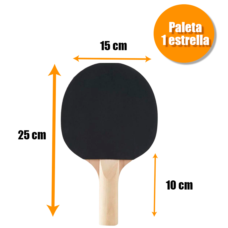 Paleta Ping Pong 1 Estrella Star por UNIDAD - Sensei