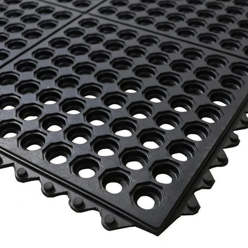 Palmeta piso caucho drenaje duchas 91x91cm grosor 8mm