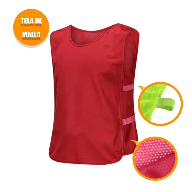 Petos De Fútbol malla Mesh -Entrenamiento Adulto Mercerizado