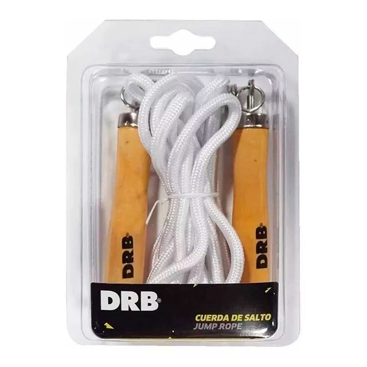 Cuerda De Salto Con Destorcedor Mango Madera - Marca Drb