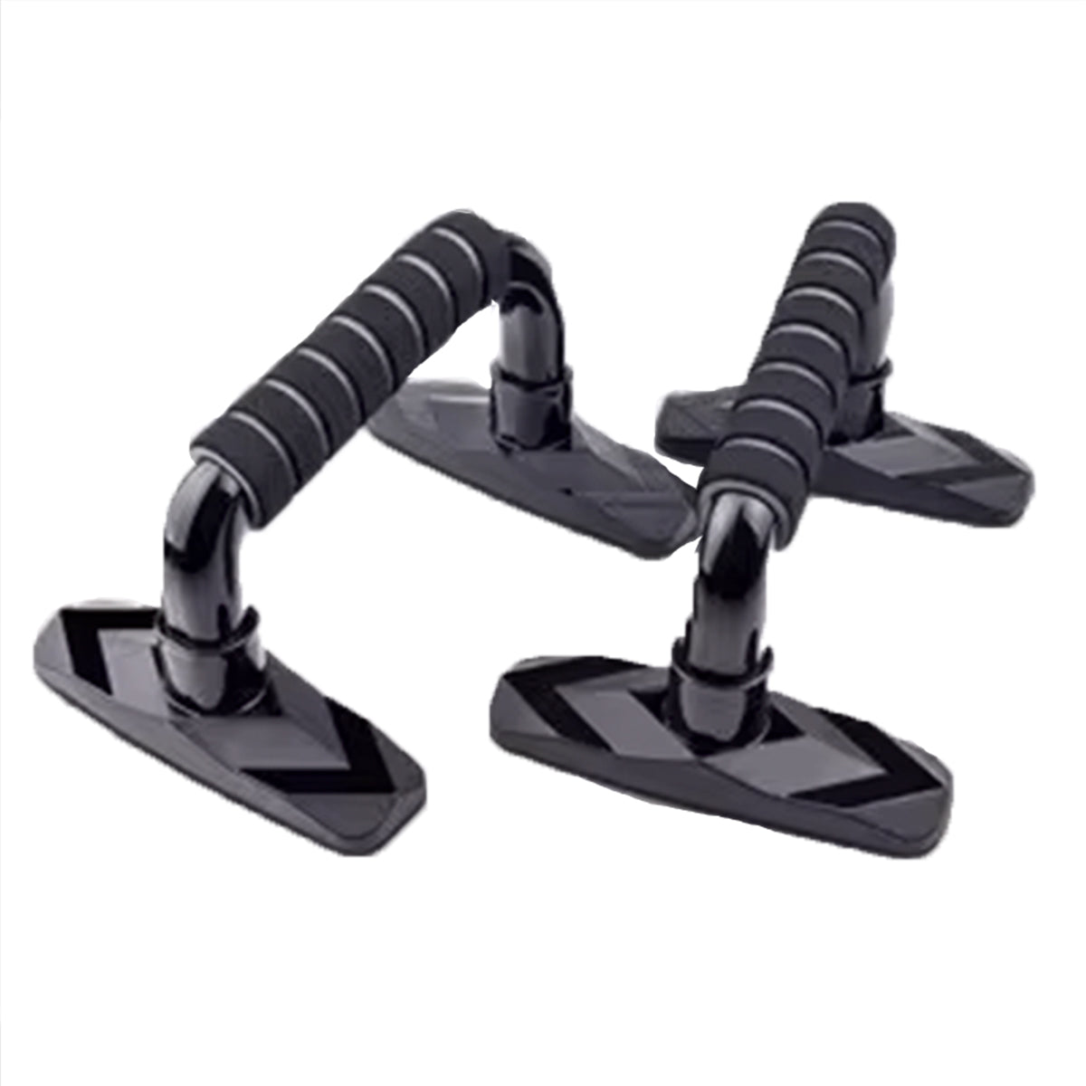 2x Soporte Push Up Para Flexiones Brazo Pecho - Espuma -203 - Negro