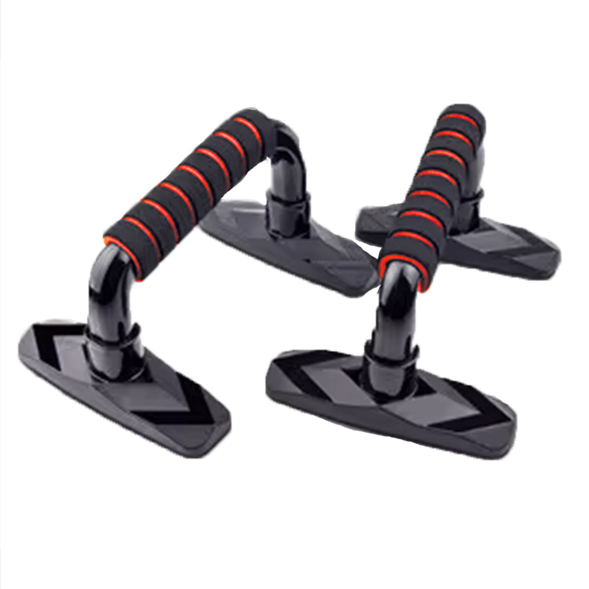 2x Soporte Push Up Para Flexiones Brazo Pecho - Espuma -203 - Negro