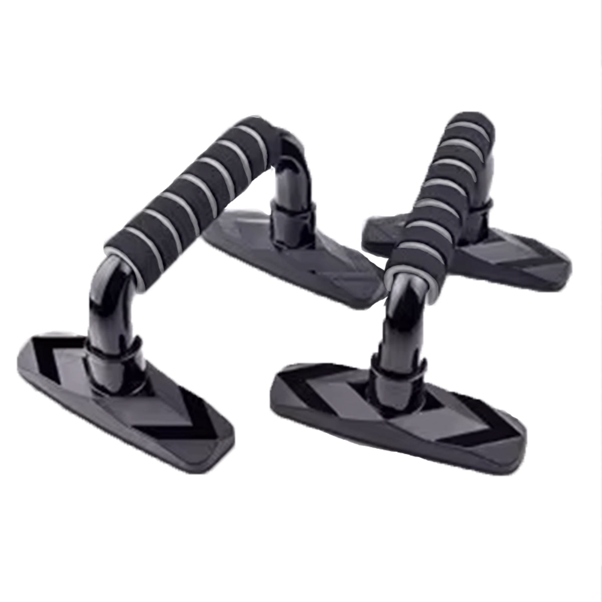 2x Soporte Push Up Para Flexiones Brazo Pecho - Espuma -203 - Negro