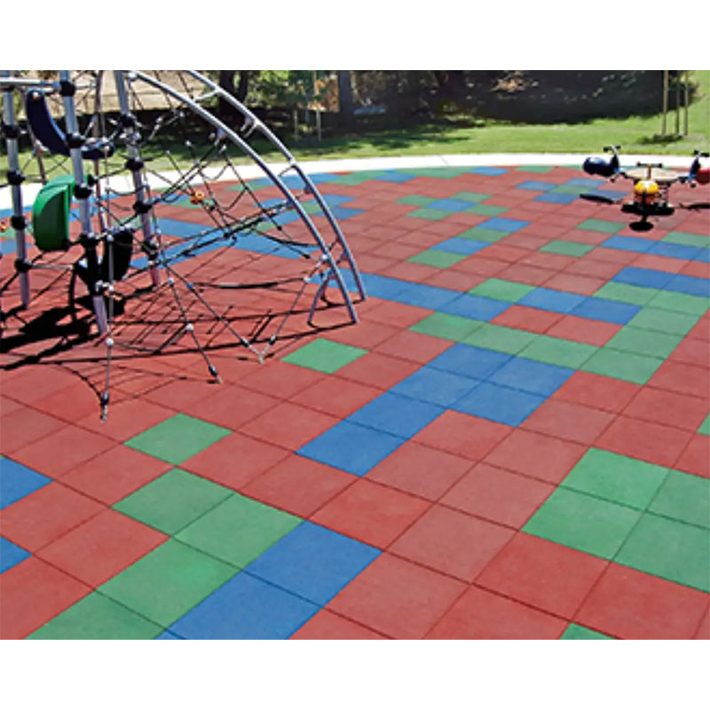 Palmeta caucho 50x50cm x 25mm - Unidad Piso Gimnasio Colores