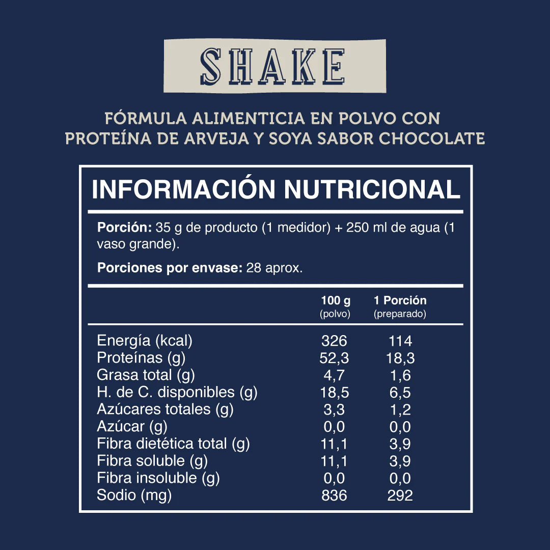 Proteina shake en Polvo 1Kg - Wild Protein
