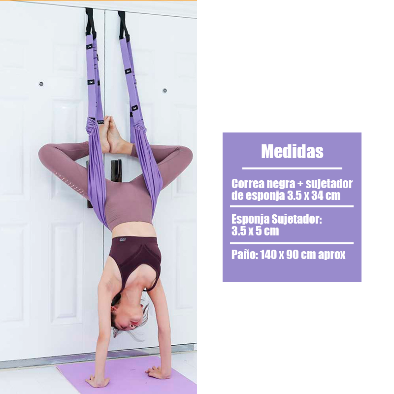 Aerial Yoga Swing (hammock) with handles - Aerial Yoga Swings & Aerial Silks  made in Europe