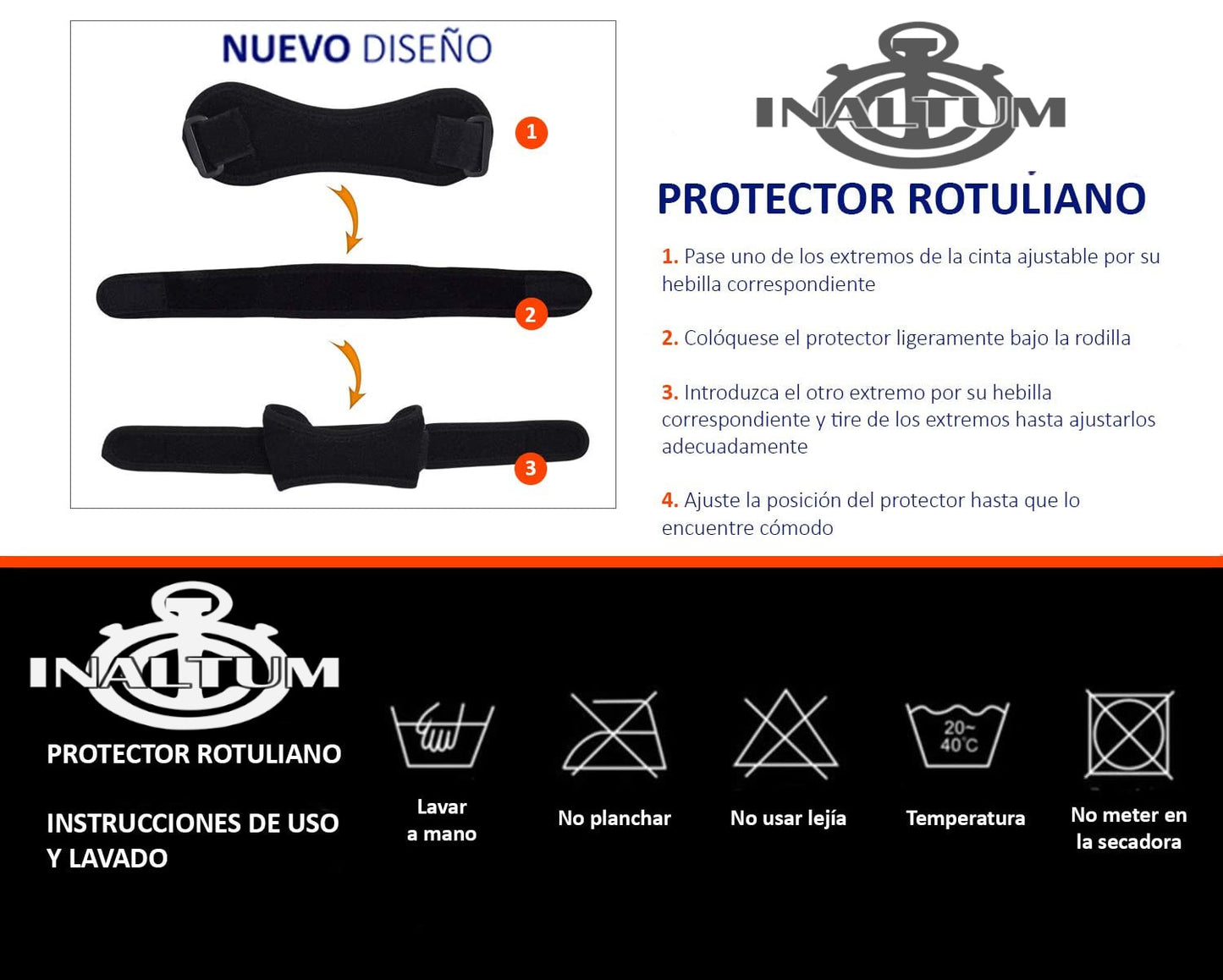 Rodillera Menisquera strap con Velcro