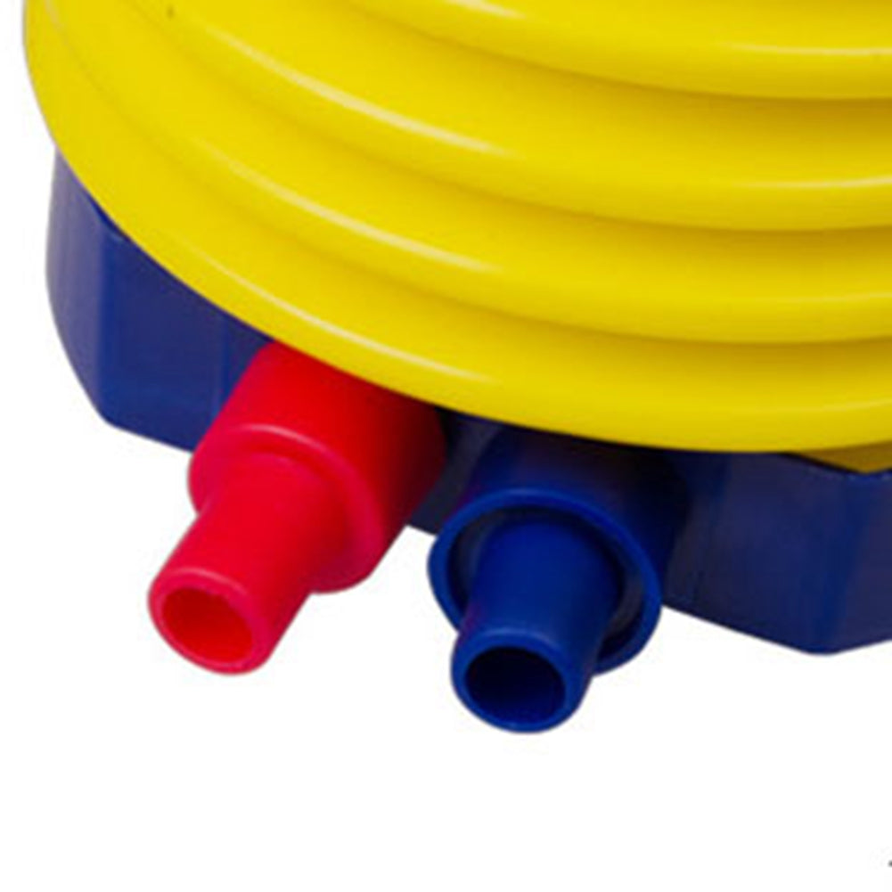 UNIDAD - Bombin Inflador Manual Portatil Amarillo Plastico - Amarillo