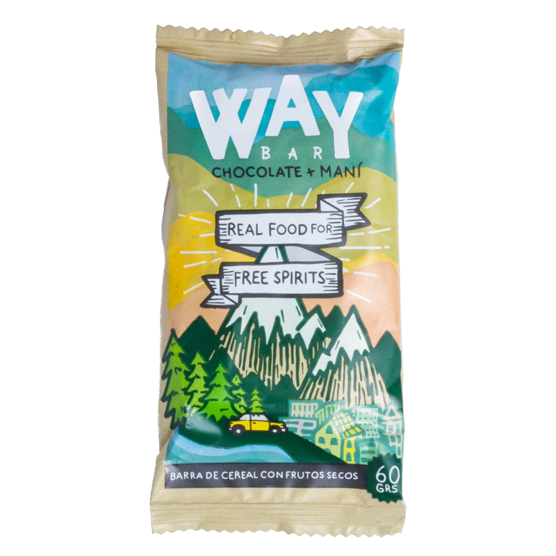 CAJA WAY BARRITAS ENERTICAS VEGANA – DISPLAY 16 UNIDADES SNACK BAR