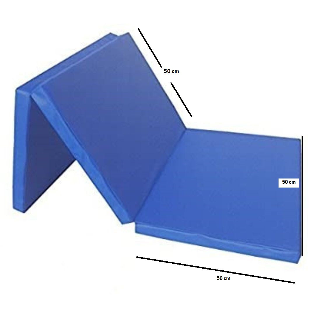 Colchoneta Plegable 150x50x5 - Azul - 2 Pliegues
