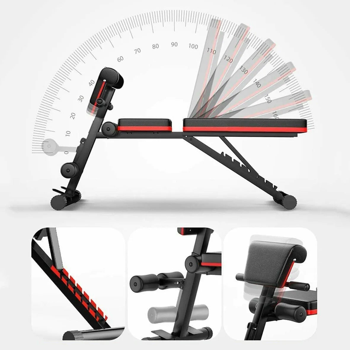 PACK BANCA CURL INCLINABLE MULTIFUNCIONAL +PAR MANCUERNAS +20KGS EN DISCOS