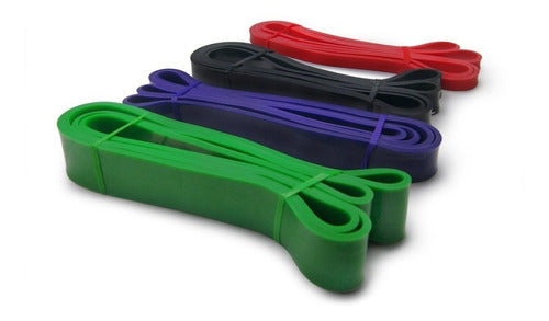 Pack Bandas largas Calistenia, ancho 45 + 32 + 21 + 12 mm
