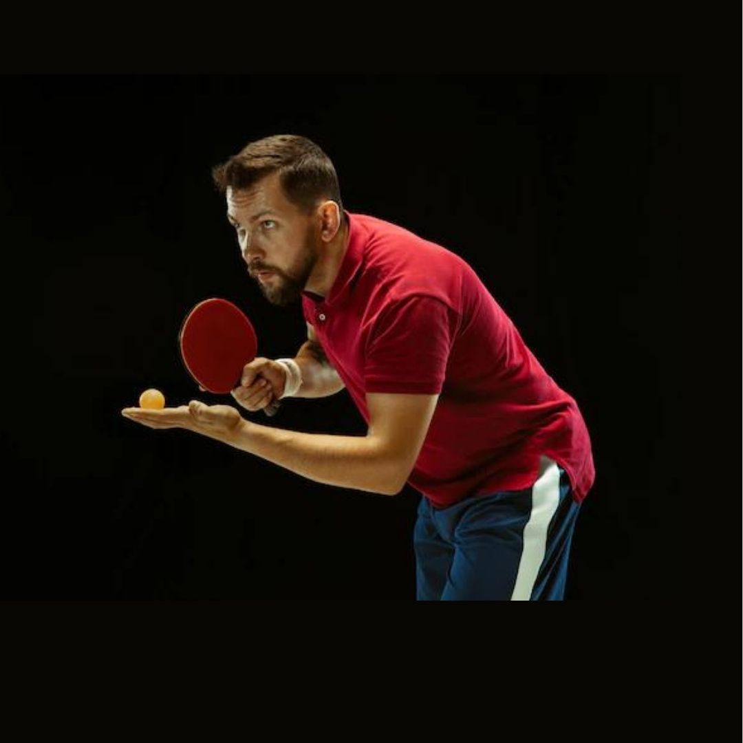 Set Paleta Raqueta Ping Pong + 3 pelotas - mango color