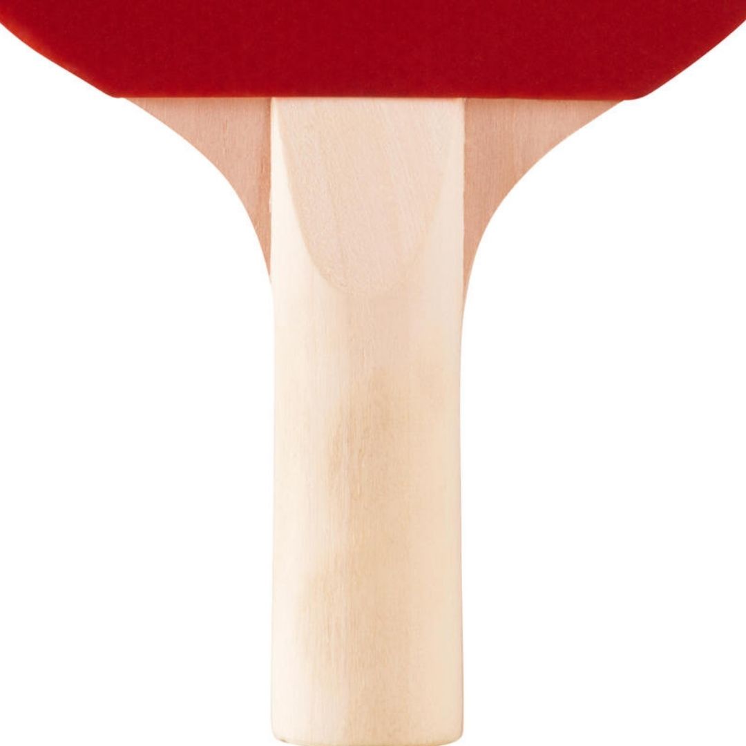 Set Paleta Raqueta Ping Pong + 3 pelotas - mango madera natural