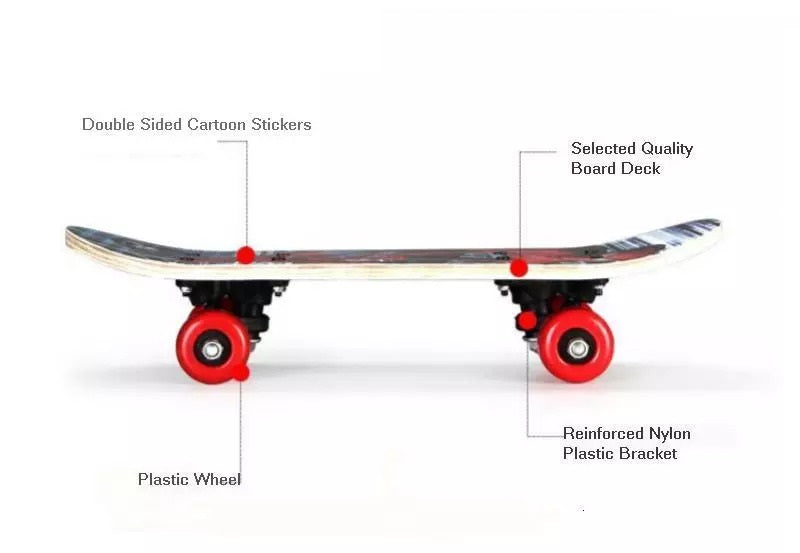 Tabla Skate Patineta Niño Unisex - Varios Diseños - 43cm