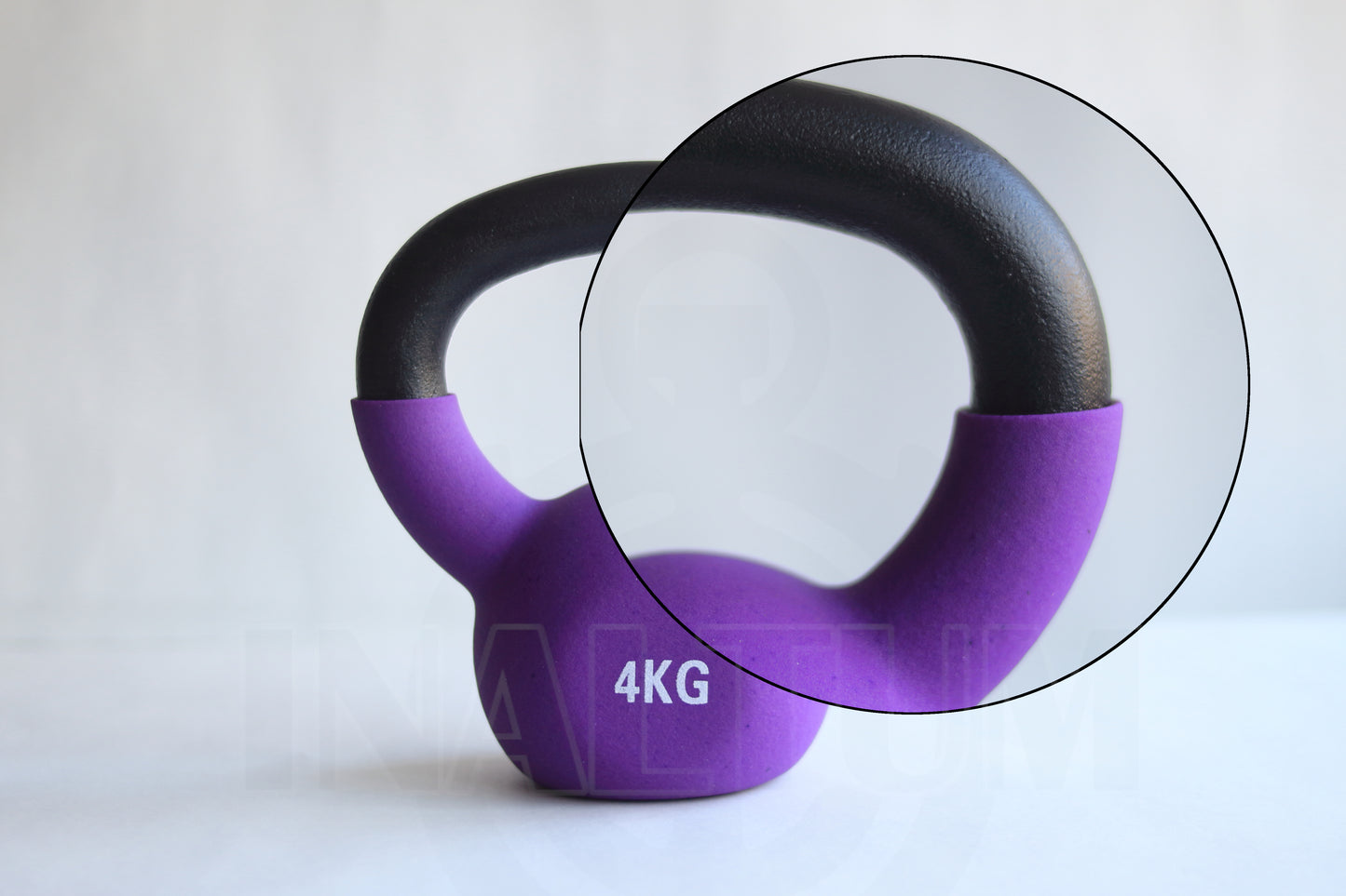 Kettlebell 4 Kg Acero recubiertas con Vinilo