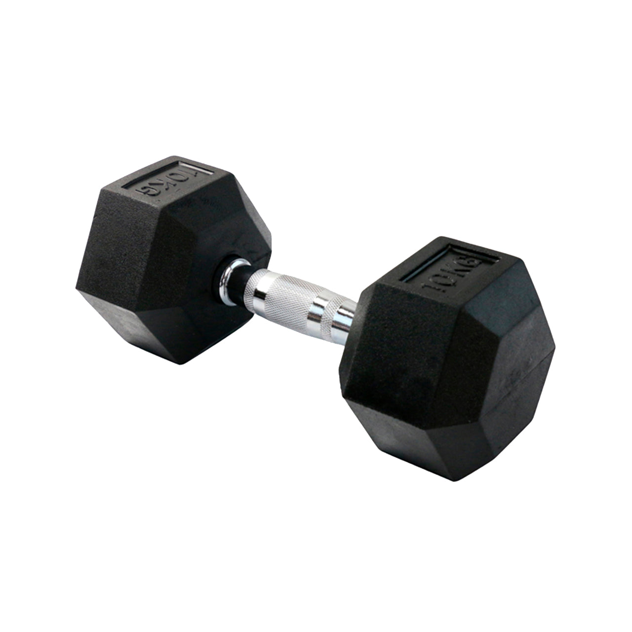 Mancuerna Hexagonal Caucho Goma Crossfit Funcional 10 Kg - UNIDAD