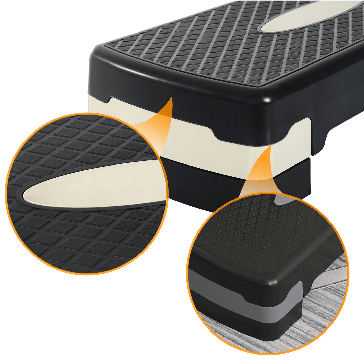 Pack Step aerobico 2 niveles + Set bandas elásticas
