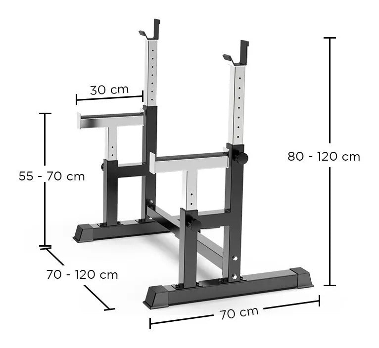 Atril tipo Rack olímpico ajustable - Multifuncion Squat Press Banca - cw02