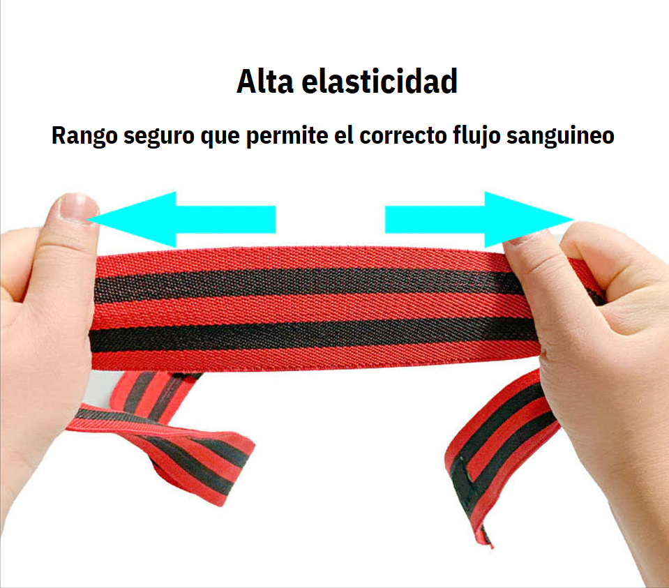 BAnda entrenamiento ejercicio restriccion flujo sanguineo para hipertrofia - Brazos + Piernas
