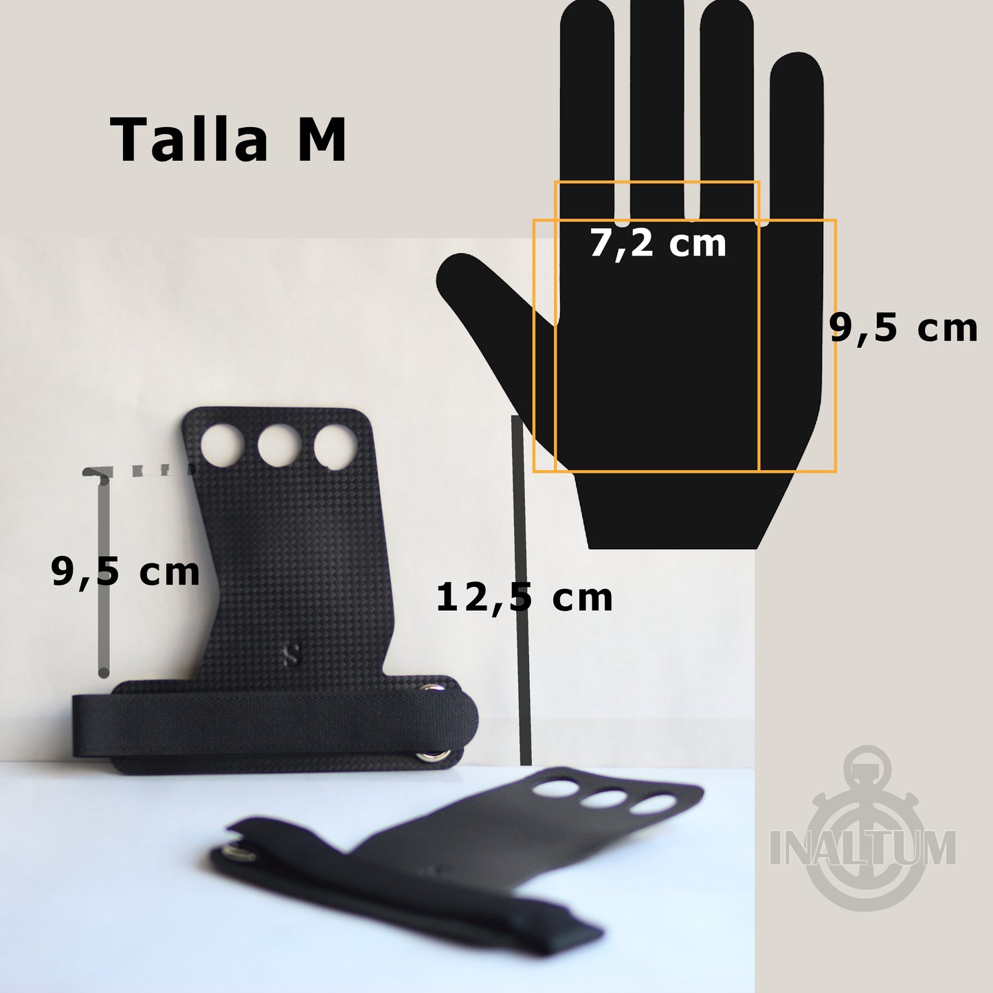 Calleras Crossfit 3 Dedos Gym Calistenia Gimnasia Fitness Cayeras - S