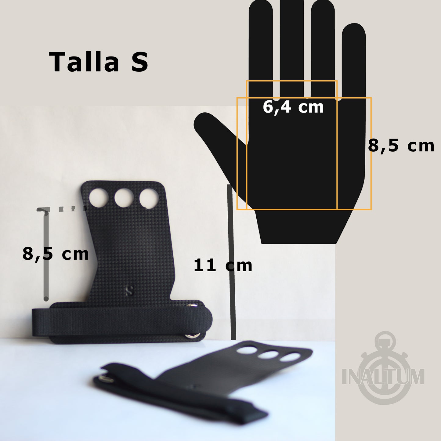 Calleras Crossfit 3 Dedos Gym Calistenia Gimnasia Fitness Cayeras - S