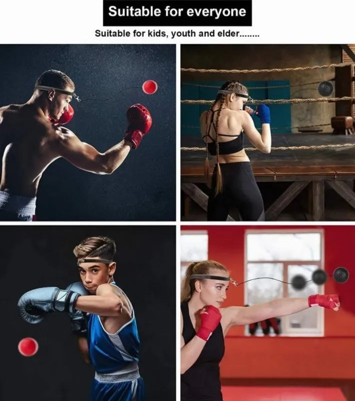 Cinto cabeza con Pelota Boxeo para entrenamientos de reflejos y agilidad