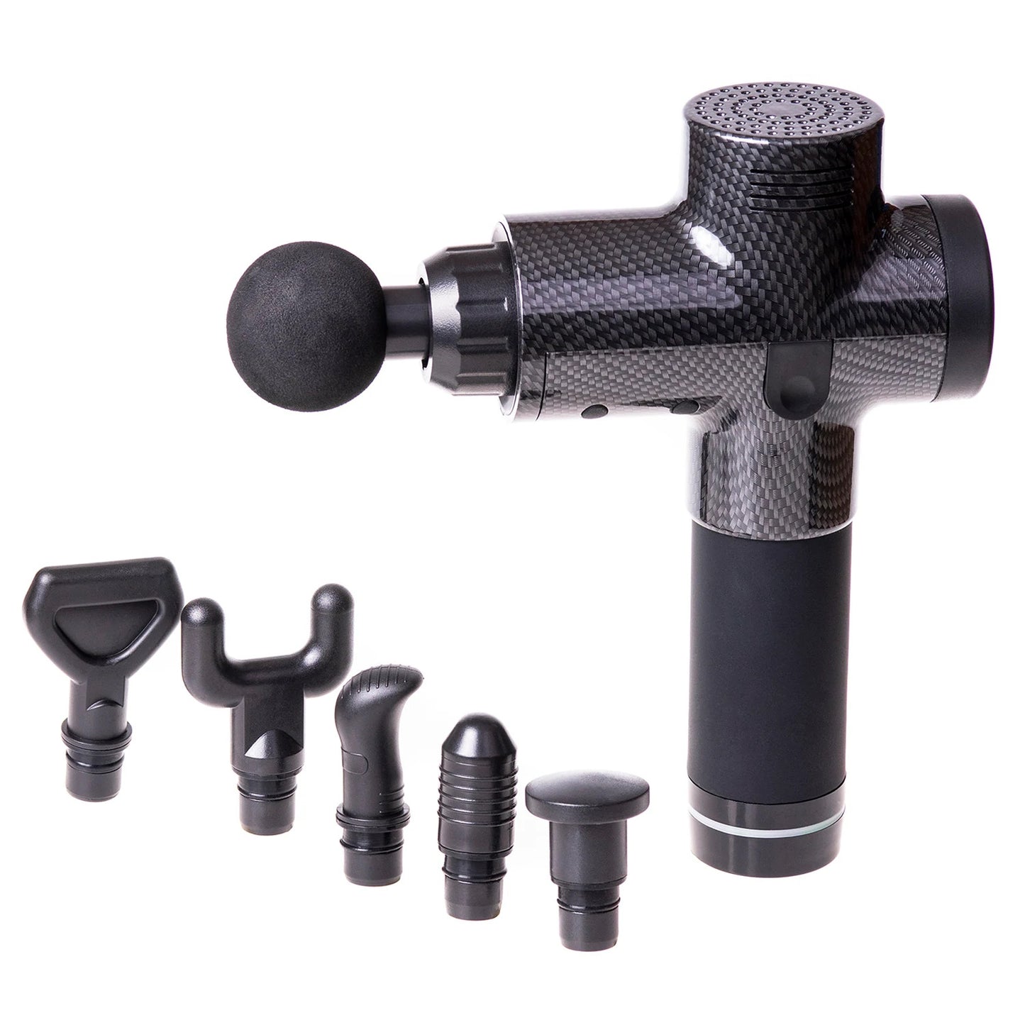 Pistola masajes muscular pantalla tactil + accesorios + bolso - PRO60w