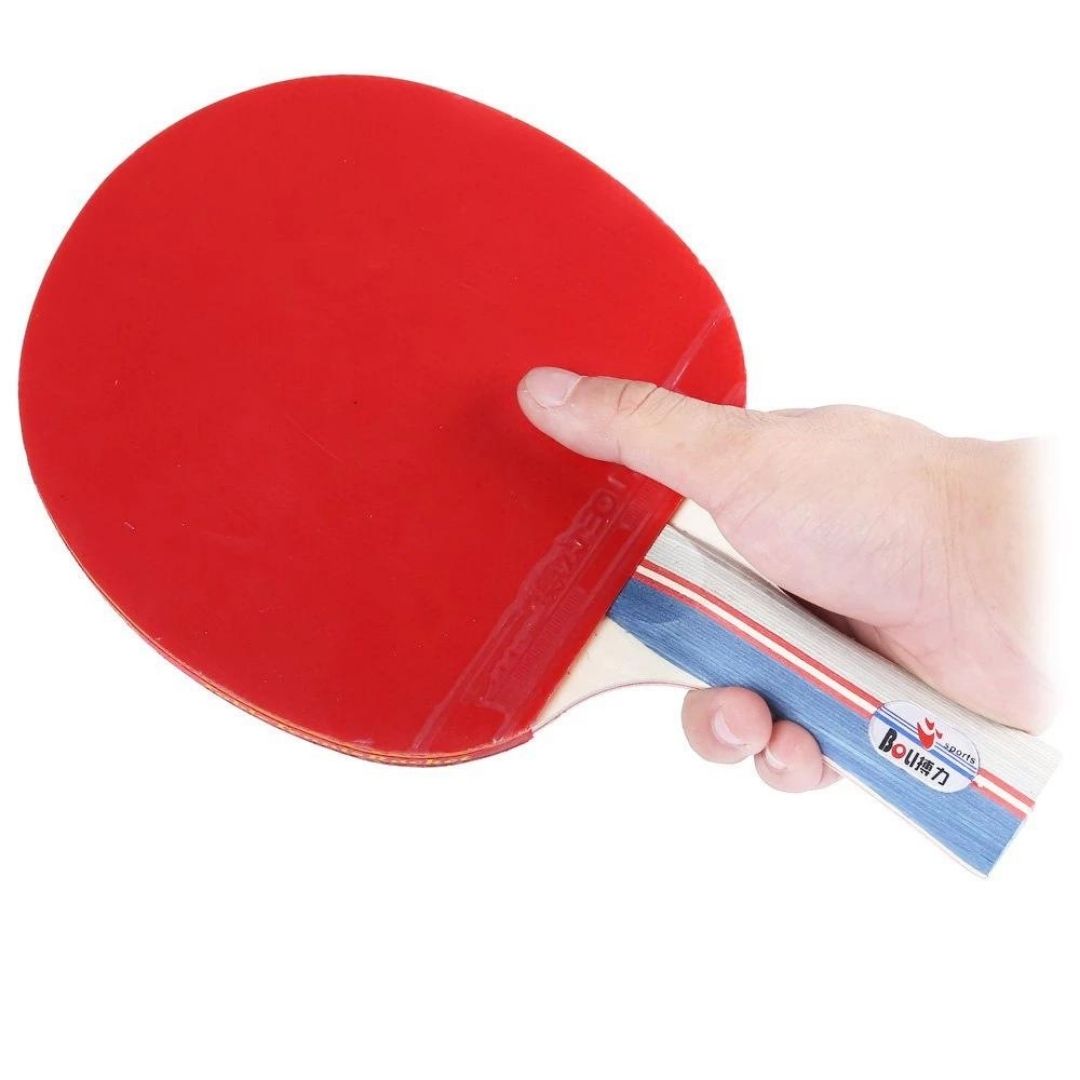 Set par Paleta Raqueta Ping Pong + 3 pelotas + Estuche - multicolor