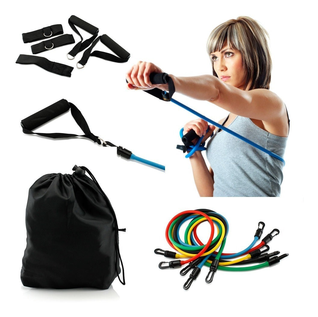 Set De 5 Tubos De Resistencia + Accesorios - Surtido