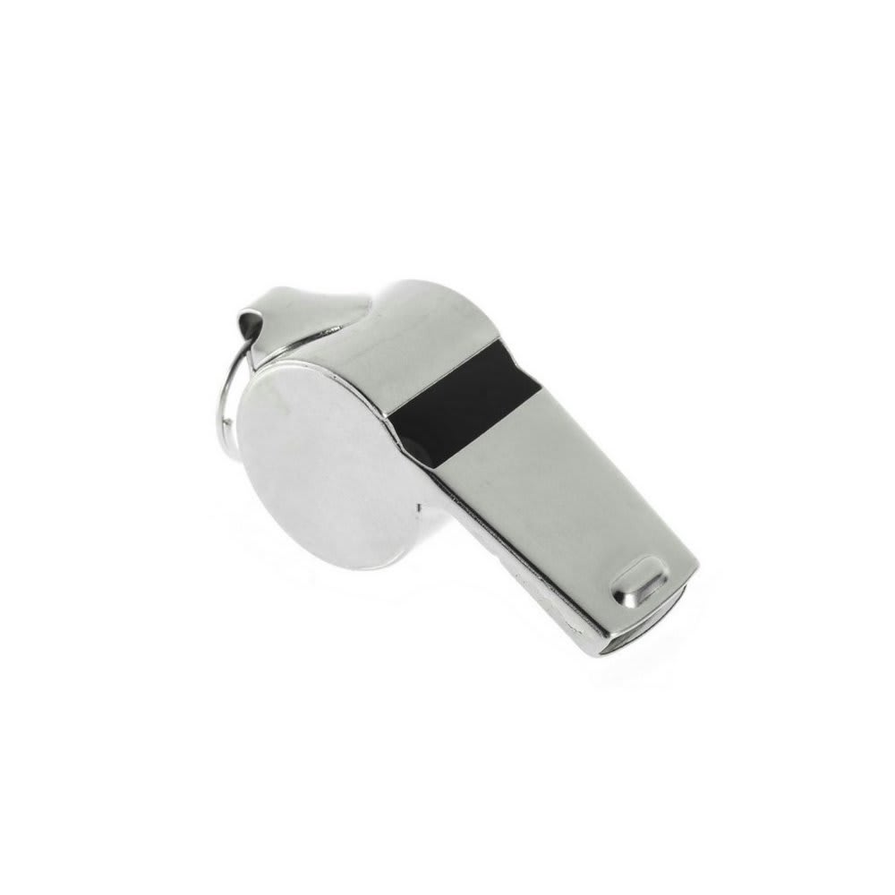 Silbato Pito Metalico DRB con Cordon - UNIDAD - Standard / Plateado