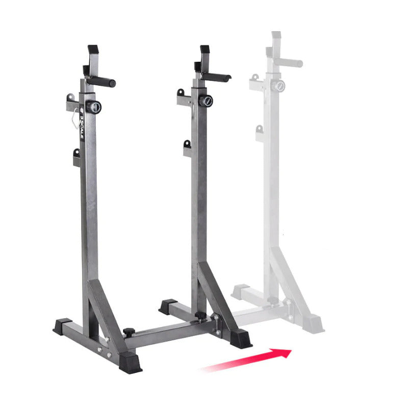 Atril tipo Rack olímpico ajustable - Multifuncion Squat Press Banca + Fondos - 015