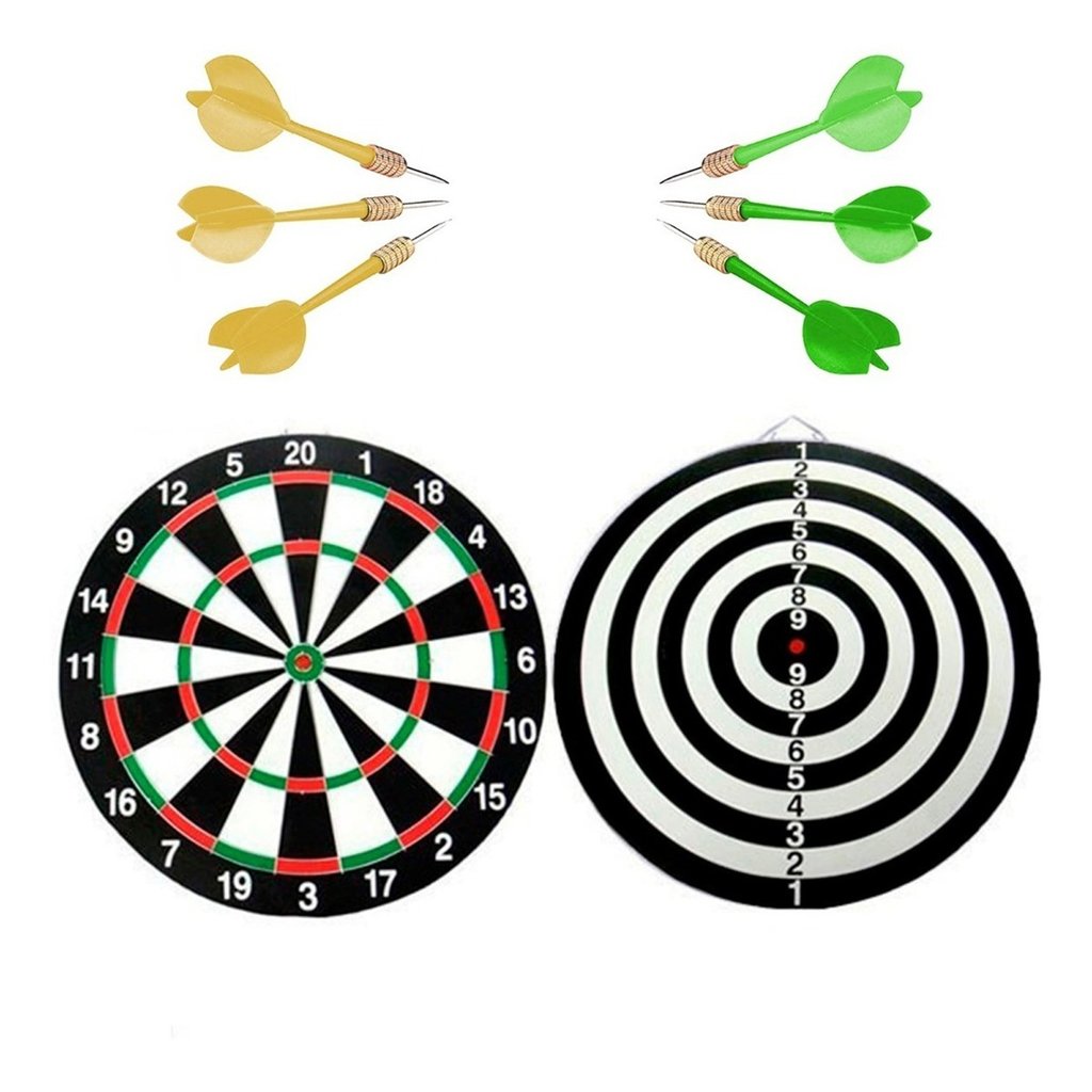 Set Tablero De Dardos Y Tiro Al Blanco 40cm + 6 Dardos