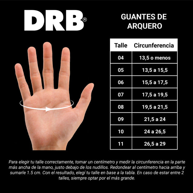 Guante arquero Adulto con ferula - DRB Diamond