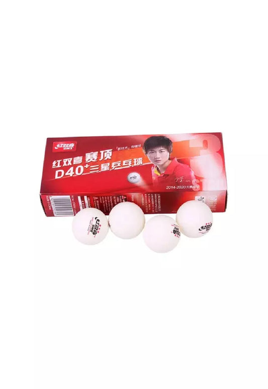 Caja 10 Pelota Ping Pong 3 Estrellas 40mm DHS