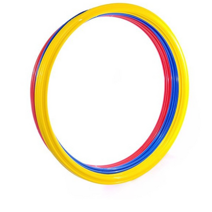 Set 12 Aros Planos Agilidad 40cm - Incluye Bolso
