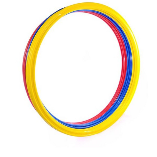 Set 12 Aros Planos Agilidad 40cm - Incluye Bolso